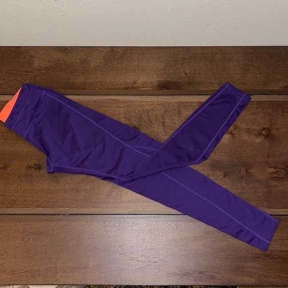 Layers 8 QWICK DRY Purple & Orange Detail Leggings Sz. S - Picture 1 of 17